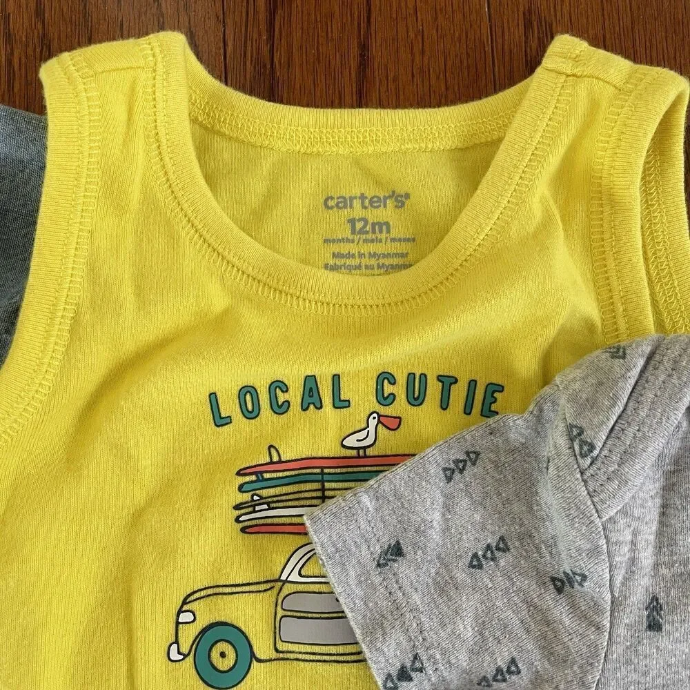 Carters 12 Months Boys Summer One Pieces
